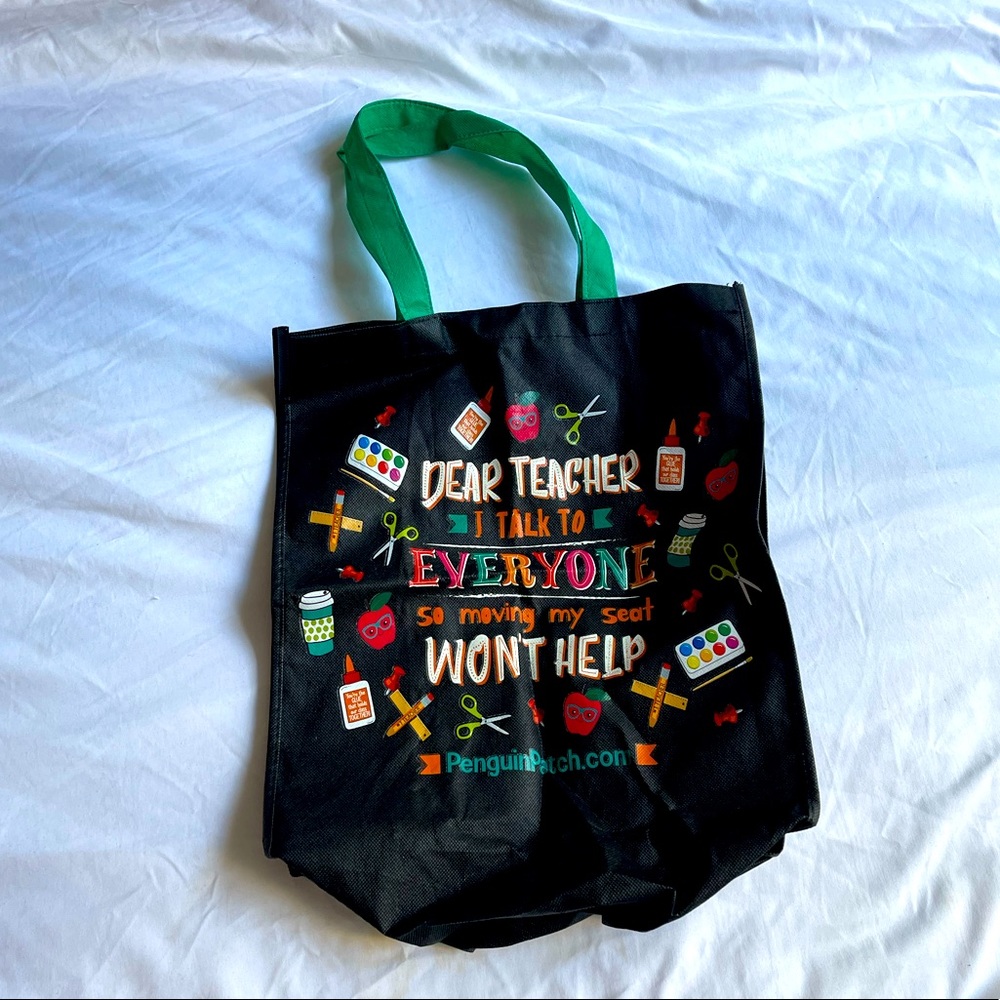 Teacher carry all tote bag